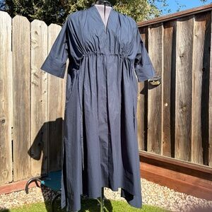 The Everywhere Everyday Shirt Dress - Midnight L (12-16)